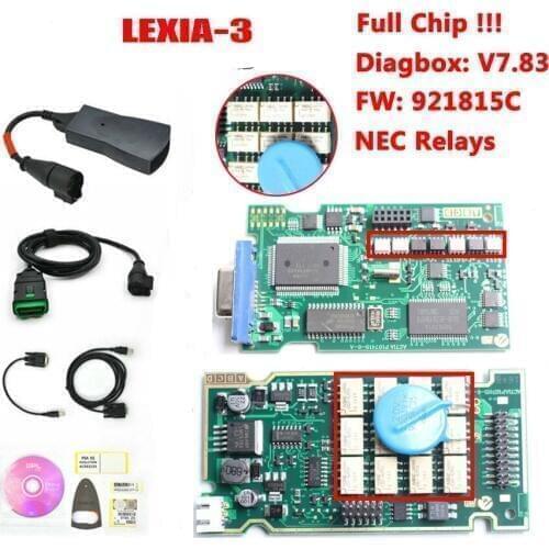 Best Lexia 3 Full Chip Lexia3 V48/v25 Newest Diagbox V7.83 Pp2000 Lexia-3 Firmware 921815c Diagnostic Tool