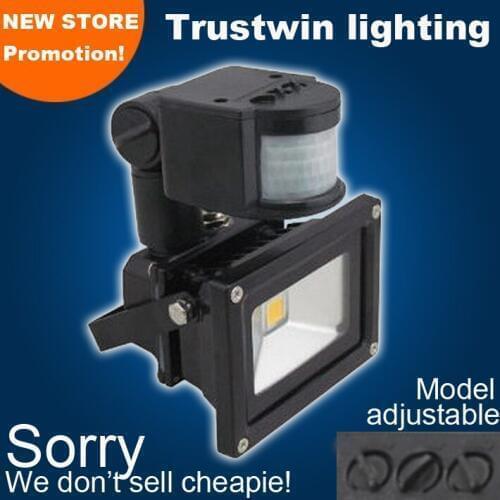 85 to 265V 110V 220V 12V 10W 20W 30W 50W Outdoor PIR LED floodlight flood light with motion sensor with detector with inductor