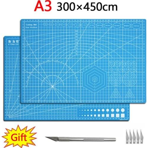 New Thickening A3 Color Multifunction Pvc Self Healing Cutting Mat Cutting Pad Board Cutter Knife DIY Craft Tool Office Supplies