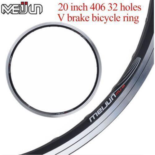 2 color wheel folding bicycle ring 20 inch 406 double aluminum alloy V brake 32 hole bicycle rim