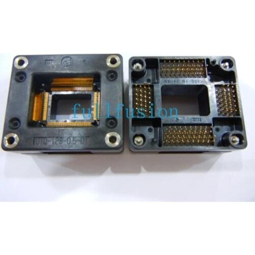 OTQ-128-0.5-01 QFP128P 0.5mm Pitch Enplas IC Test Socket IC body size 20x14mm Burn in Socket