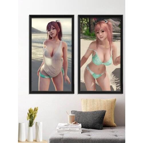 Dead Or Alive Sexy Nude Momiji Game Christie Kokoro Ayane Shiranui Mai Art-Poster Living-Room Prints Picture Decoration Custom