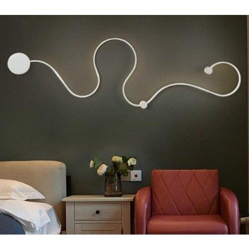 Post-modern Scandinavian modern minimalist creative wall lamp led bedside bedroom aisle corridor hotel Wall light