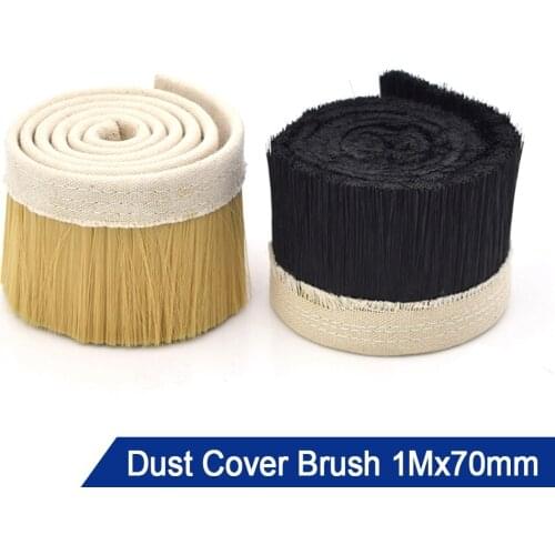 1Mx70mm Brush Vacuum Cleaner Engraving Machine Dust Collector Cover For Woodworking CNC Router