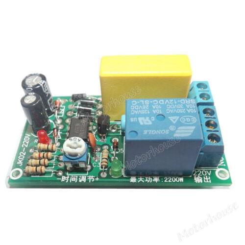 AC 220V 0~60s Adjustable Delay Time Turn Off Delay Timer Relay Switch for Stair Lamp