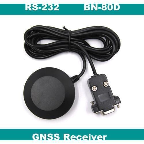 RS232 level DB9 female connector GNSS receiver,Dual GPS/GLONASS receiver,GPS module antenna, BN-80D