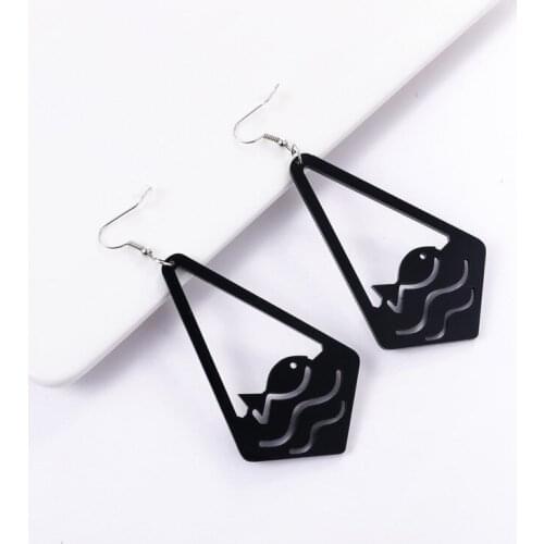 Dark do strange gout contracted fashionable temperament small fish tide money individual character earring pendant earpiece