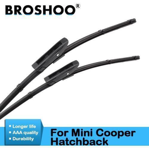 BROSHOO Auto Windscreen Wiper Blade Soft Rubber For Mini Cooper Hatchback R53 R56 F56 Model Year From 2004 To 2017 Car Styling