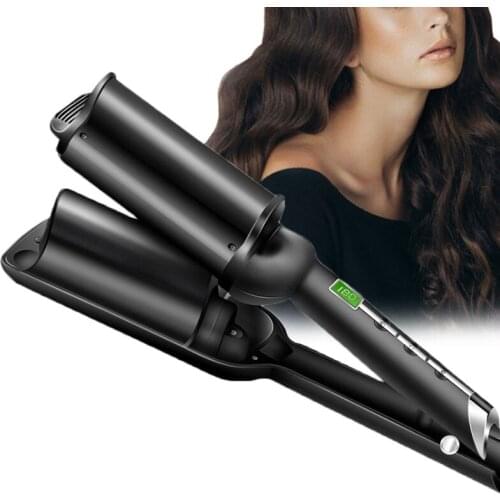 Professional Deep Curling Iron 32mm Deep Wave LCD Screen Display Salon Curling Tool Ceramic Hair Curler Temperature Control