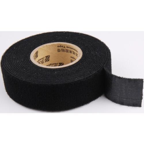 16mmx15m Universal Flannel fabric Cloth Tape automotive wiring harness Black Flannel Car Anti Rattle Self Adhesive Felt Tape