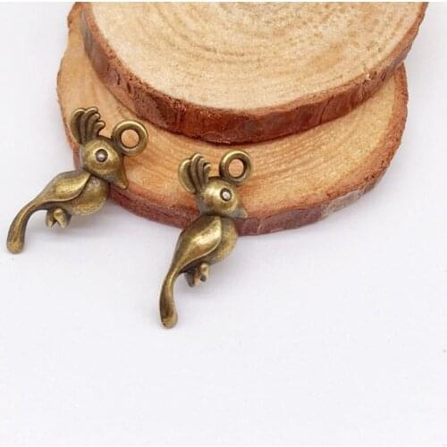 22 pcs Vintage alloy bird Charms cute tiny bird pendants fit DIY earring bracelet necklace Jewelry Making