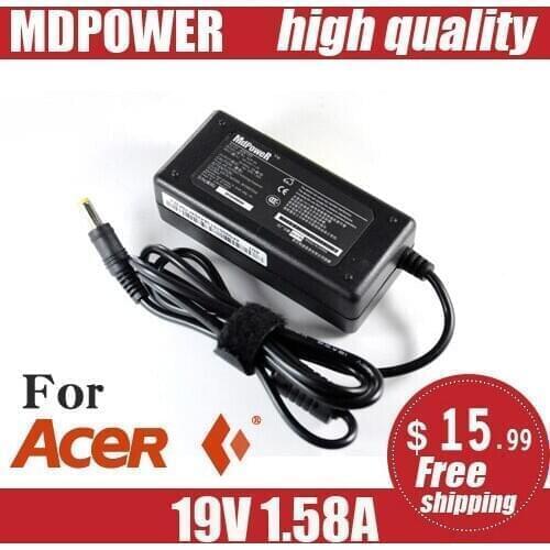 For ACER 19V 1.58A laptop power AC adapter charger Aspire One Pro 531 ZA3 ZG5 ZG8 ZH6 ZH7 ZH9 Ferrari One 200