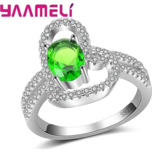 Fashion Heart Rings AAA Zircon 925 Sterling Silver Luxury Blooming Fashion Jewelry for Lady and Women Engagement Rings