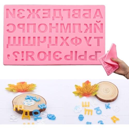 1Pc Russian Alphabet Letter Epoxy Resin Mold Jelly Candy Chocolate Mould For Resin Casting DIY Jewelry Cake Decorating Supplies