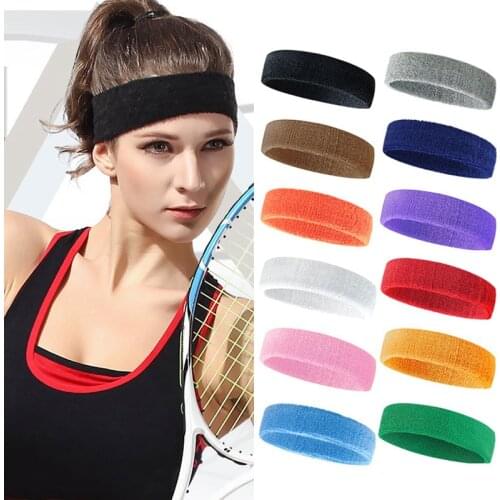 1pc Women Yoga Running Hair Band Stretch Elastic Men Sweatband Gym Sports Headband Outdoor Fitness Head Sports Protective Gear