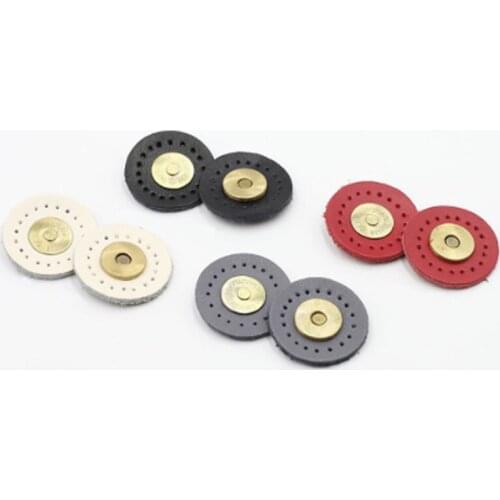 10PCS Leather Magnetic Button Clothes Button Bags Clothes Accessories Buttons Sewing Supplies Manual Magnetic Buttons