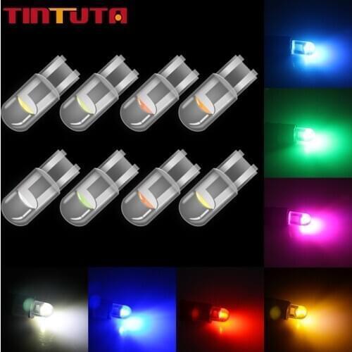 2020 10PCS W5W T10 WY5W COB LED car led Car Wedge Parking Light Turn Side Bulbs Instrument Lamp Auto License Plate Light White