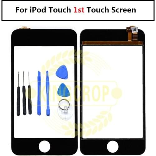 3.5'' NEW Original Front Glass Touch Screen Digitizer Replacement for iPod Touch 1 1st Black and White free shipping+tools