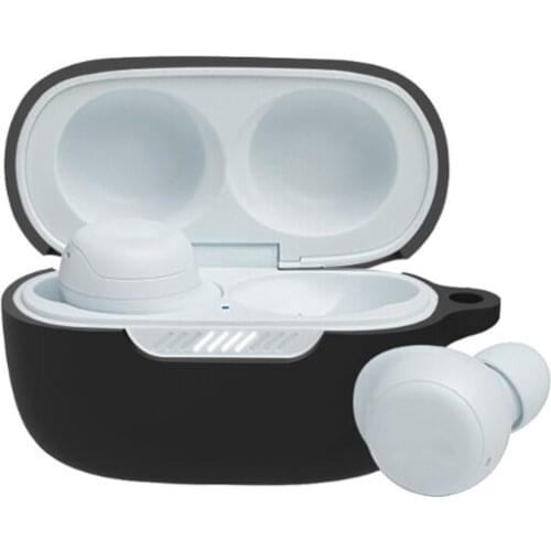 448F Soft Silicone Protective Cover Shell Anti-fall Earphone Case Compatible with-J-BL LIVE FREE NC Wireless Earbuds