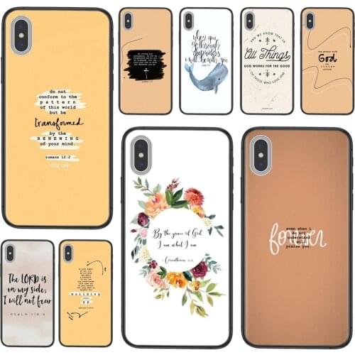 Bible Jesus God Quotes Accessories Phone Cases Cover Sexy For Xiaomi Redmi Note 9 9S 8 8T 7 Pro 10 5G Redmi Note 9 Pro