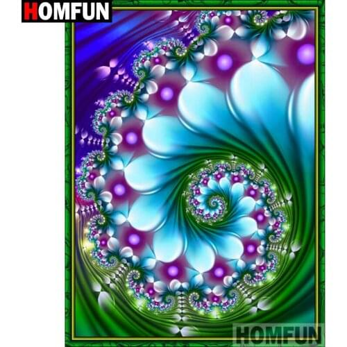 HOMFUN Full Square/Round Drill 5D DIY Diamond Painting "Colorful pattern" 3D Diamond Embroidery Cross Stitch Home Decor A19500