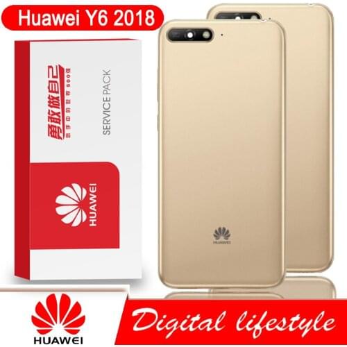 Original Back Housing for Huawei Y6 2018 Battery Back Cover Case Huawei Y6 2018 ATU L11 L21 L22 LX1 LX3 L31 L42 Back Housing
