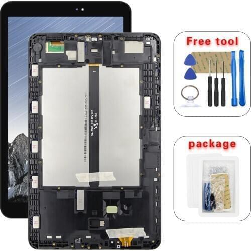 For Samsung Galaxy A 10.1 T580 SM-T585 LCD Display Touch Screen Digitizer Assembly with Frame Tools