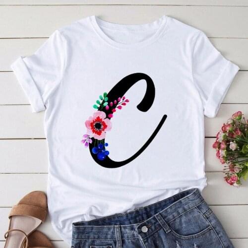 Harajuku Short-Sleeved O-Neck Tees Shirt Girl Summer Tee Top Femme Tshirt Summer Letter Printed Women T-shirt Woman