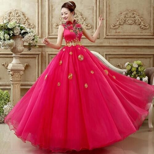 Hot Pink Applique Quinceanera Dresses Ball Gown Prom Dress Girls 15 Fuchsia Dress Embroidery Sweet 16 Dresses Robe De Bal 2021