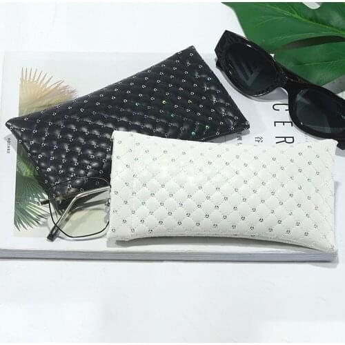Fashion Pu Leather Glass Case Sunglasses Bag Eyewear Cover Phone Wallet Portable Storege Case Eyeglass Oversize Eyeglasses Pouch
