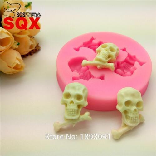 New arrival 3PCS Halloween skull cake mold, Sugar Silicone cake Decorating Tools Kitchen accessories LH04