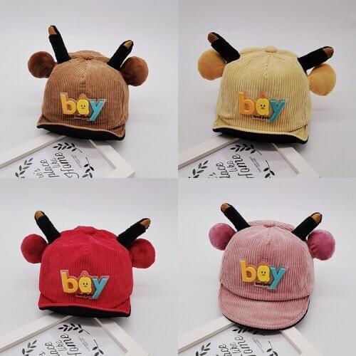 0-3Y Winter Autumn Baby Cartoon Cap Baby Kids Boy Baseball Caps Boys Girl Hats Children Snapback Sun Hat