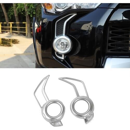 Lamp Hood For Toyota 4 Runner 2014 up SR5/TRD Pro Front Fog Light Lamp Decoration Cover Car Accessories For 4Runner 2014-2019
