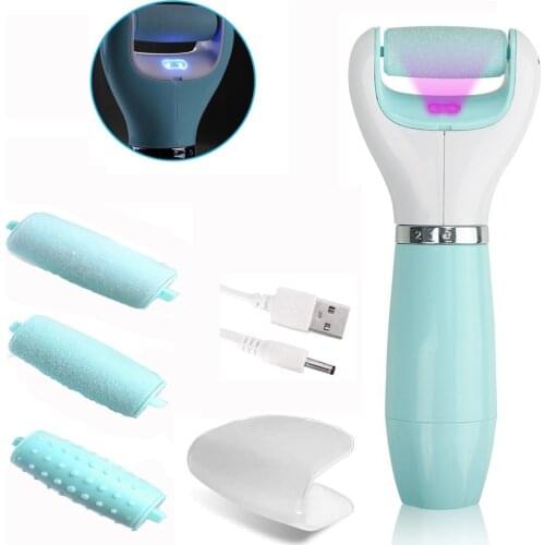 Electric Foot File Grinder Dead Skin Callus Remover for Foot Pedicure Tools Feet Care for Hard Cracked Foot Files Clean Tools 6