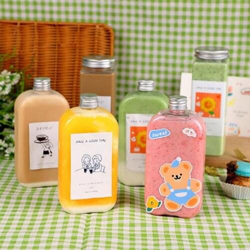 Plastic Bottles For Drinks Storage Containers Plastic Water Bottle With Lids Cap Hotsale