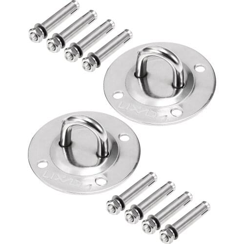 Lixada Ceiling Anchor Wall Mount Bracket X Mounts Anchor for Suspension Straps Yoga Swings Hammock Boxing Equipment Battle Ropes