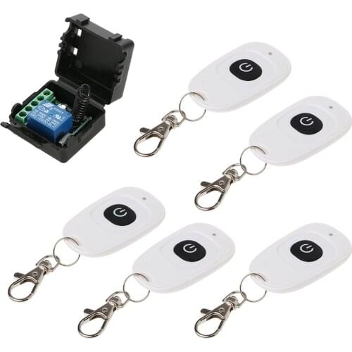 Smart Home 433Mhz DC 12V 1CH Wireless Remote Switch Relay Receiver Transmitter Remote Control Switch Module and RF Transmitter