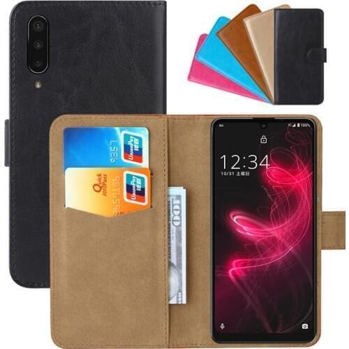 Luxury Wallet Case For Sharp AQUOS zero5G basic DX PU Leather Retro Flip Cover Magnetic Fashion Cases Strap