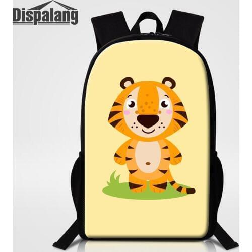 Cartoon Bear Zebra Unicorn Tiger Giraffe School Backpack For Boys Girls Children 16 Inch Schoolbags Kids Animal Mochila Escolar