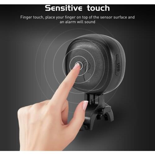 Bicycle electronic bell 110db sound automatic alarm bicycle electric loudspeaker rechargeable bell riding accessories