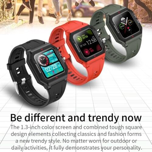 1.3-inch TF10 Retro Watch Full-screen Continuous Health Monitor Waterproof Smart Bracelet Touch Intelligent Wearable Accessories