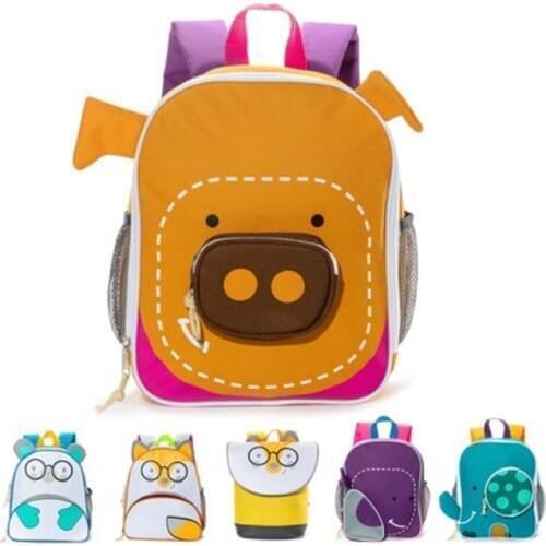 Waterproof Cute Animal Boys Girls Toddler Children Baby Backpack Kid Cartoon Mini Bag Travel Backpack Kindergarten 3D School bag
