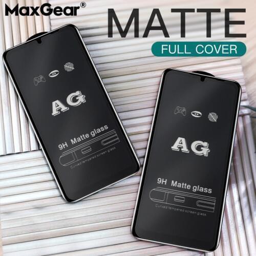 9D Curved Matte Full Cover Tempered Glass For Redmi 9 9A 9C Note 5 6 7 8 9 Pro 8A A2 Frosted Screen Protector Protective Film