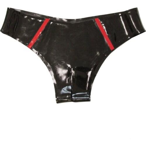 Women Sexy latex womens shorts underwear briefs Customize service