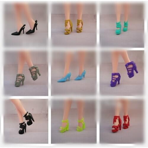 1/6 Doll Shoes Mix style High Heels Sandals Boots Colorful Assorted Shoes Accessories For Barbie Doll Baby Xmas DIY Toy