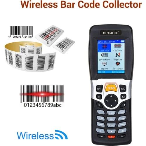 1D Wireless Barcode Scanner PDT Portable Inventory Device 1D Barcode Collector Data Terminal