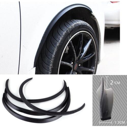 4pcs Soft Car Rim Wheel Hub Eyebrows Decorative Auto Tire Anti-sediment Soft Mudguards Car-styling For BMW VW Hyundai