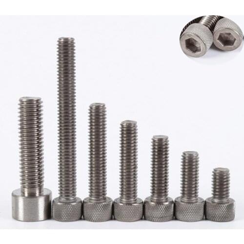 5PCS Titanium screw M3,M4,M5,M6,M8 length 6-50mm Socket Head Hex