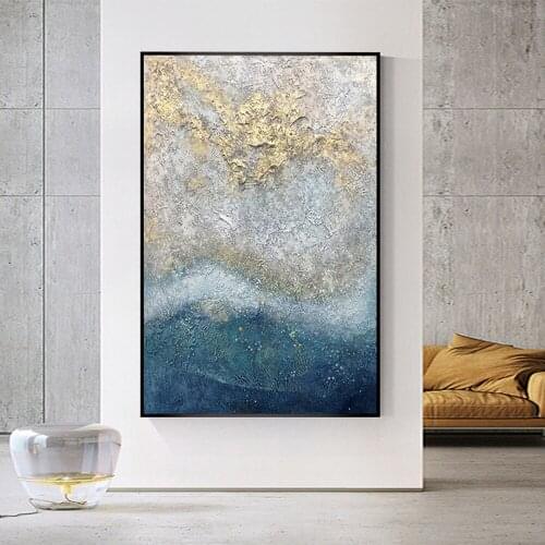 Handmade Abstract Landscape Oil Painting Thick Texture Oil On Canvas Wall Art Paintings Large Salon Decoration 100% Hand Painted