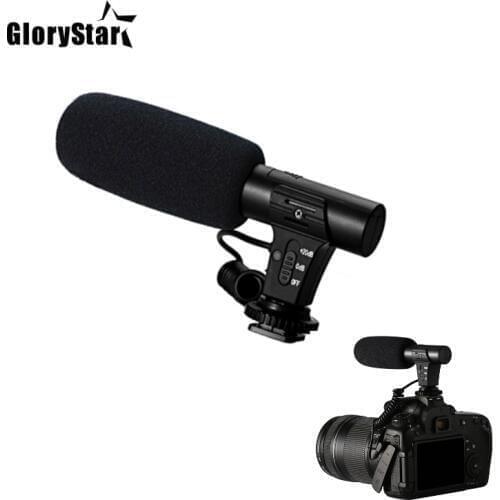 RYH 3.5mm Audio Plug Professional Camera Recording Microphone For Camera DSLR Digital Video Computer Camcorder VLOG Microfone